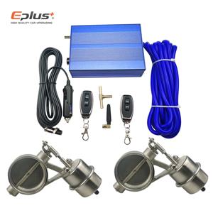 EPLUS 유니버설 자동차 배기 파이프 시스템 제어 밸브 댐퍼 진공 컨트롤러 장치 리모컨 스위치 51 63 76MM 블루