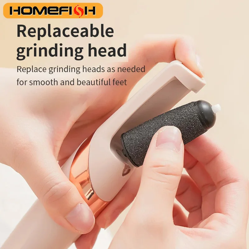 홈피쉬 전동 발 각질 제거기 자동 발 각질 제거 페디큐어 죽은 피부 각질 제거기 충전식 발 미용기