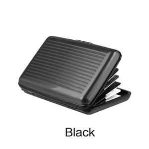 남성 비즈니스 신분증 신용카드 보호 케이스 RFID 차단 금속 지갑 방수 안티스캔 지갑