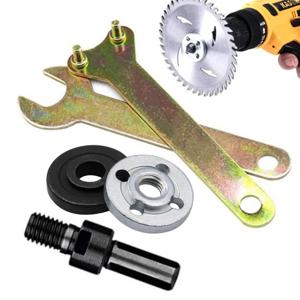 10mm 전기 드릴 변환 앵글 그라인더 커팅 디스크 연마 휠 용 연결로드 금속 핸들 홀더 어댑터