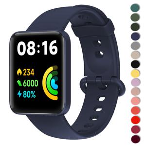 Xiaomi Mi Watch 2 Lite 스트랩 용 실리콘 밴드 글로벌 버전 교체 시계 밴드 팔찌 mi watch lite Redmi Watch 2/1 스트랩