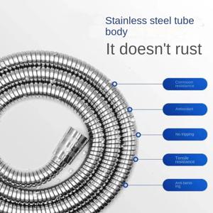 2M-5M 304 스테인레스 스틸 샤워 호스 고품질 수도꼭지 호스 유연한 샤워 호스 두꺼운 실리콘 욕실 3 미터 샤워