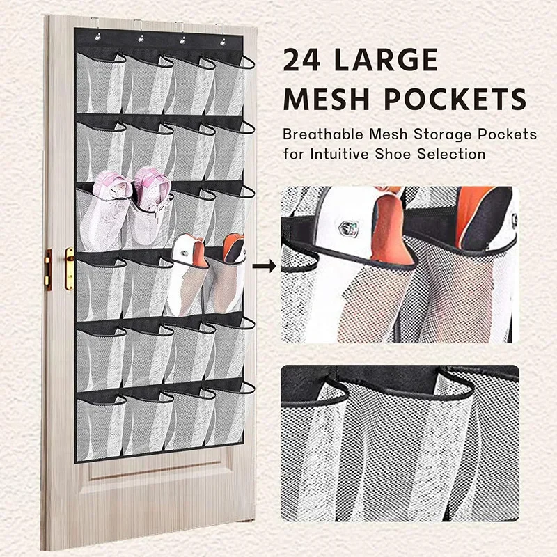 벽걸이형 신발 정리함 24포켓 잡화 수납 랙