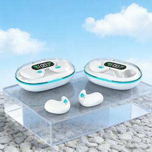 수면용 이어버드 무선 미니 헤드폰 업무용 TWS 블루투스 이어폰 스테레오 히든 헤드셋 마이크 HD 통화 스포츠용