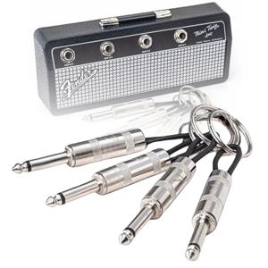 4/8pcs 벽 기타 플러그 키 체인 홀더 빈티지 앰프 키 체인 랙 키 링 행거 음악 키 선반 후크 홈 액세서리