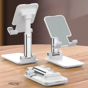 접이식 휴대폰 거치대, 확장형 태블릿 데스크탑 스탠드 (아이폰, 삼성, 샤오미, 아이패드 미니, 스마트폰용), 조절 가능한 라이브 마운트