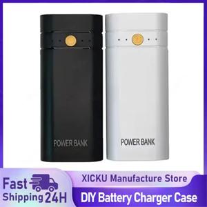 5V 2A 6000mAh 2X 18650 USB 타입-C 배터리 충전기 케이스 전자기기 충전 DIY 배터리 미포함 파워뱅크 박스
