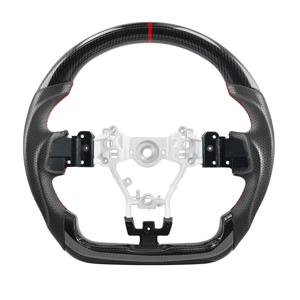 실제 탄소 섬유 스티어링 휠 나파 프리포레이티드 가죽, 스바루 WRX/STI LEVORG 2015 2016 2017 2018 2019 2020 2021 2022