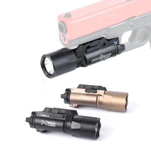 전술용 슈어파이어 X300 X300U 울트라 X300V XH35 메탈 권총용 스트로브 LED 라이트 20mm 레일 에어소프트 헌팅 플래시라이트