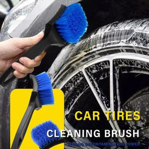 자동차 휠 타이어 림 스크럽 브러시 자동차 미용 브러시 청소 도구 자동차 세차 청소 자동차 오토바이 범용