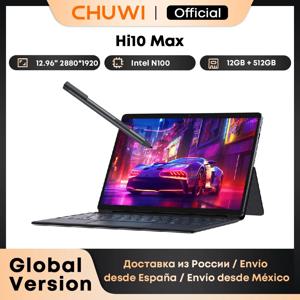 CHUWI 2 In 1 Hi10 Max 태블릿 PC 12.96인치 2880*1920 화면 N150/N100 노트북 12GB RAM 512GB ROM Windows 11 태블릿 2.4G/5G WiFi