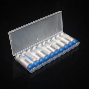 10 슬롯 투명 흰색 플라스틱 배터리 보관 상자 AAA/AA 배터리 주최자 액세서리 용 하드 컨테이너 홀더 케이스