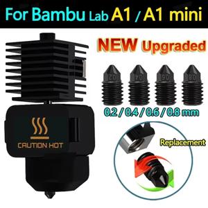 Bambu Lab A1 미니 핫엔드 키트, 0.2/0.4/0.6/0.8mm 노즐, 경화강 재질, Bambu Lab A1 노즐 조립용, 3D 프린터 핫엔드