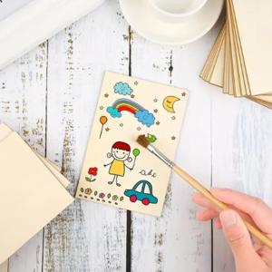 15개 6X4인치/15X10cm 직사각형 미완성 목재 시트 공예용 집 항공기 배 예술, 학교 프로젝트, DIY 목재