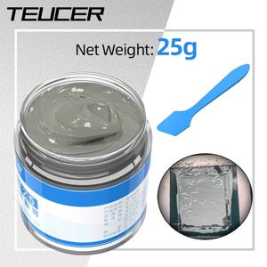 Teucer PT-25M 25g 복합 페이스트 PC 컴퓨터 프로세서 CPU GPU 냉각용 방열 열 그리스 스크레이퍼로 통조림