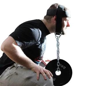 조정 가능한 목 파워 트레이닝 스트랩 바디 강도 운동을위한 헤드 하네스 체육관 피트니스 훈련을위한 웨이트 베어링 캡