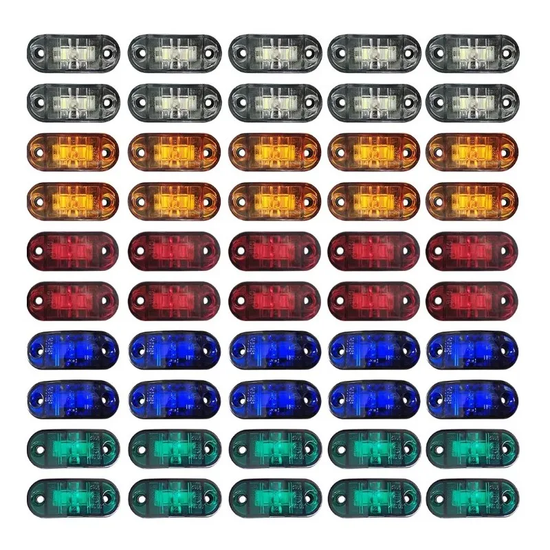 스카니아 트럭용 LED 사이드 마커 라이트, 트레일러, 캐러밴, 사이드 클리어런스 램프, LED 로리 그릴 라이트, 10 개, 24V 액세서리