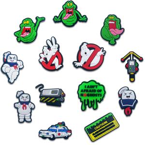 13개 고스트 시리즈 신발 참, 신발 열쇠고리, 샌들, 비치 백용, PVC DIY 신발 장식 참, 프리미엄 품질