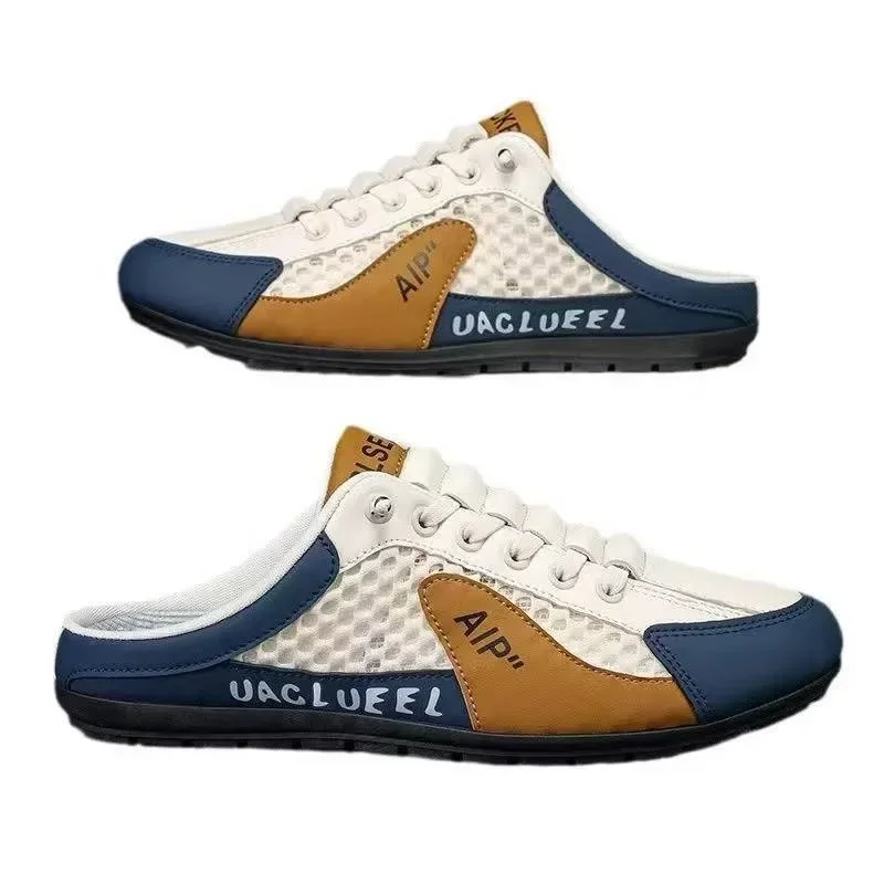 피파트부 남성 홀 클로그 슬리퍼 남성용 정원 신발 아치 서포트 슬라이드 여름 패션 비치 슬리퍼 논슬립