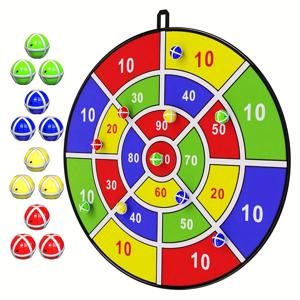 29 인치 어린이 다트 보드 게임 스틱 공 세트 실내 야외 재미 파티 게임 장난감 생일 크리스마스 할로윈 선물