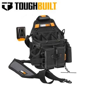 TOUGHBUILT TB-CT-114 Journeyman 전기 기술자 파우치(어깨 끈 포함) CLIPTECH 두꺼운 대용량 보관 가방