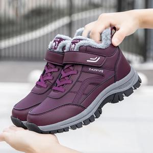 2025년 신상 여성 겨울 방수 부츠 디자이너 호주 플랫폼 부츠 가죽 따뜻한 앵클 퍼 부티 럭셔리 부츠