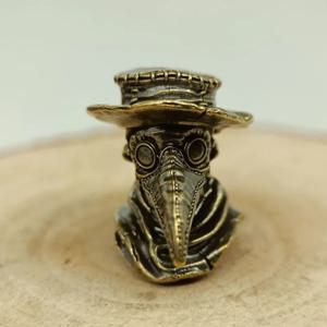 황동 전염병 의사 까마귀 칼 펜던트, 개성 있는 자동차 키 펜던트, 펑크 패션 파라코드 로프, 비드 펜던트 액세서리