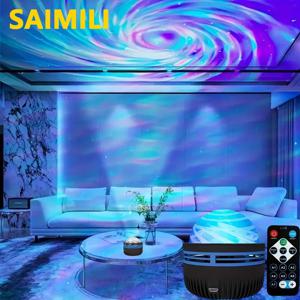 LED 별이 빛나는 갤럭시 프로젝터 라이트 RGB 스마트 리모컨 스타 오로라 램프 KTV USB 홈룸 캠핑 웨딩 장식용