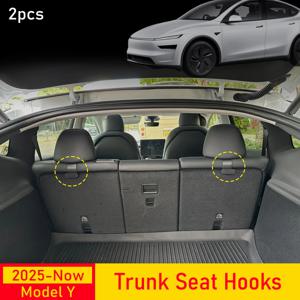 2개 자동차 뒷좌석 걸이 후석 헤드레스트 걸이식 우산꽂이 시트 수납 트렁크 정리함 (테슬라 모델 Y 주니퍼용)