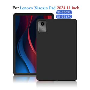 Xiaoxin Pad 2024 케이스 용 Lenovo Tab M11 Xiaoxin Pad 2024 TB330FU TB331FC 실리콘 케이스 용 11 인치 태블릿 백 케이스 소프트 커버