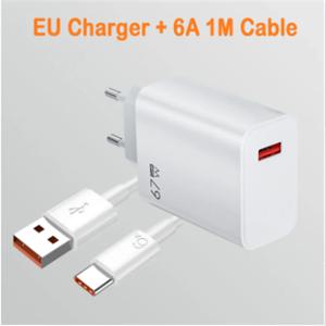 67W USB C 고속 충전기 퀵 차징 충전기 QC 3.0 USB 충전 어댑터 타입 C 충전 케이블 포함 EU US UK 벽면 전원 어댑터