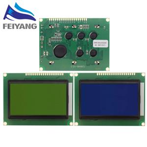 128*64 도트 LCD 모듈 5V 블루 스크린 12864 백라이트가 있는 LCD ST7920 병렬 포트 LCD12864