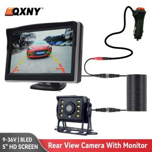 트럭 주차용 24V 야간 시야 방수 카메라와 5인치 HD 화면이 있는 차량 후방 카메라, 쉬운 설치