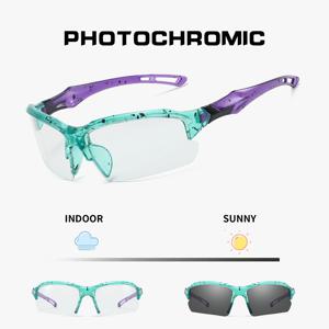 남녀공용 광변색 사이클링 안경, UV400 안전 고글, 야외 스포츠 안경, 자전거 선글라스, 자전거 안경