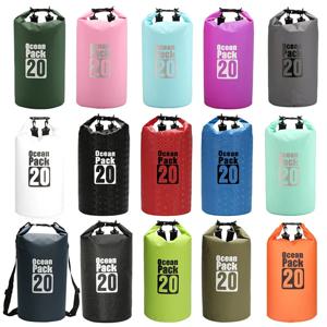 PVC 방수 수영 가방 드라이 자루 2/3/5/10/15/20/30L 방수 플로팅 드라이 기어 가방 보트 낚시 래프팅 수영