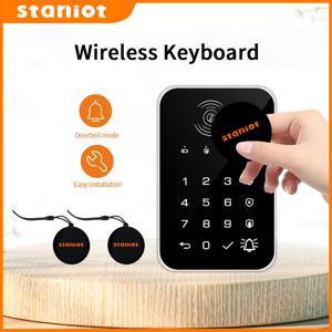 Staniot 433Mhz 무선 터치 키보드 2Pcs RFID 카드 팔 또는 해제 암호 키패드 Tuya 스마트 홈 보안 경보 시스템,한국에서 베스트 셀러, 2G/GSM/4G 도난 방지 호스트에 적합