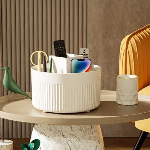 데스크탑 회전 보관함, 메이크업 브러쉬 보관 실린더, 화장품 선반, 테이블 드레서 아이섀도 브러쉬 펜 실린더
