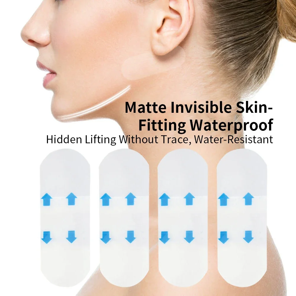 보이지 않는 V 페이스 리프팅 테이프 주름 제거 스티커 이마 목 턱 스티커 안티 에이징 패치 페이셜 슬리밍 퍼밍 40pc