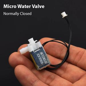 DC 3.3V-5V 미니 2 위치 워터 밸브 솔레노이드 밸브 정상 폐쇄 마이크로 제어 급수 전자기 밸브 DIY