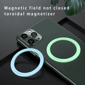 Magsafe 무선 충전기 철 시트 스티커에 대 한 자기 플레이트 반지 애플 아이폰 14 13 12 Xiaomi에 대 한 자석 자동차 전화 홀더