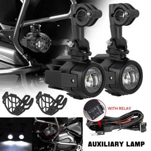 LED 보조 헤드라이트 오토바이 스팟 드라이빙 안개등 BMW R1250GS R1200 GS ADV F800GS K1600 범용 드라이빙 안개등