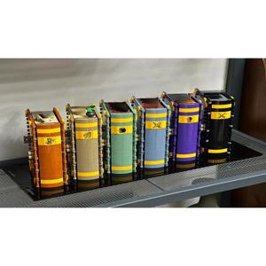 6개의 마법 책, 빌딩 블록, 물약, 부적, 약초학, 스크립트, 마법사 선물 어린이 장난감 장난감 벽돌 모음