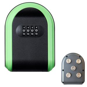 잠금 자석이 있는 자석 키 홀더 자동차 아래에 숨겨진 키 잠금 상자 저장소용 재설정 가능한 코드가 있는 보안 4자리 조합