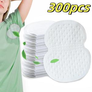 10/300Pcs 일회용 겨드랑이 겨드랑이 땀 패드 땀 흡수 패치 여름 방취제 부직포 패드 통기성 초박형
