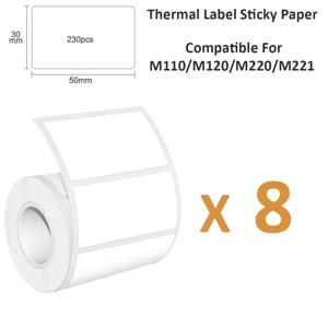 50x30mm 열 스티커 - 배송, 주소 및 소매 선반 태그용 내구성 있는 방수 라벨(퇴색 방지)