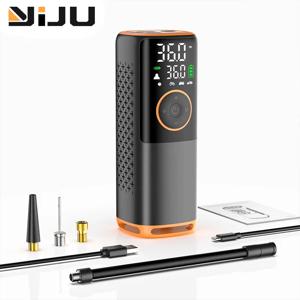 자동차, 자전거, 오토바이 타이어, 공 등을 위한 타이어 압력 게이지가 있는 160 PSI 타이어 팽창기 휴대용 공기 압축기