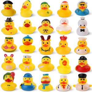 어린이를 위한 여름 고무 오리, 아기 목욕 및 수영장 장난감, 크루즈를 위한 대량 미니 고무 오리의 다양한 작은 고무 오리