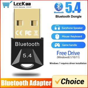 Pc USB Bluetooth 5.4 5.3 5.1 스피커 마우스 키보드 음악 오디오 송신기 용 동글 수신기 용 무선 Bluetooth 어댑터