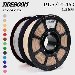 Tideboom PLA/PETG 3D 필라멘트 1.2KG 고속 3D 프린터 필라멘트 고유량 속도 매트 효과 3D 인쇄 재료 Pla 필라멘트