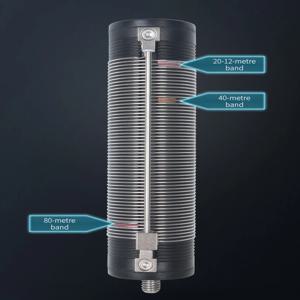 PAC-12 JPC-7 JPC-350 안테나 멀티 밴드 단파 안테나 키트용 80미터 - 6미터 M10 유도 코일